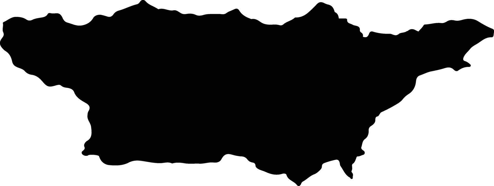 NISTORESTI Romania silhouette map vector