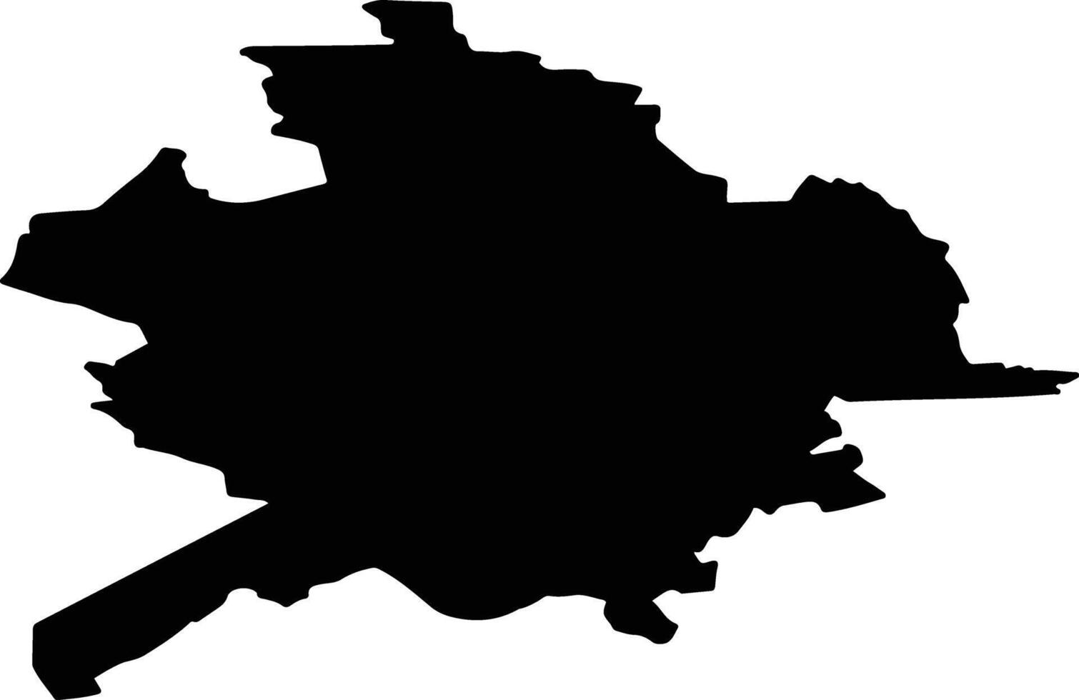 Nissi vald Estonia silhouette map vector