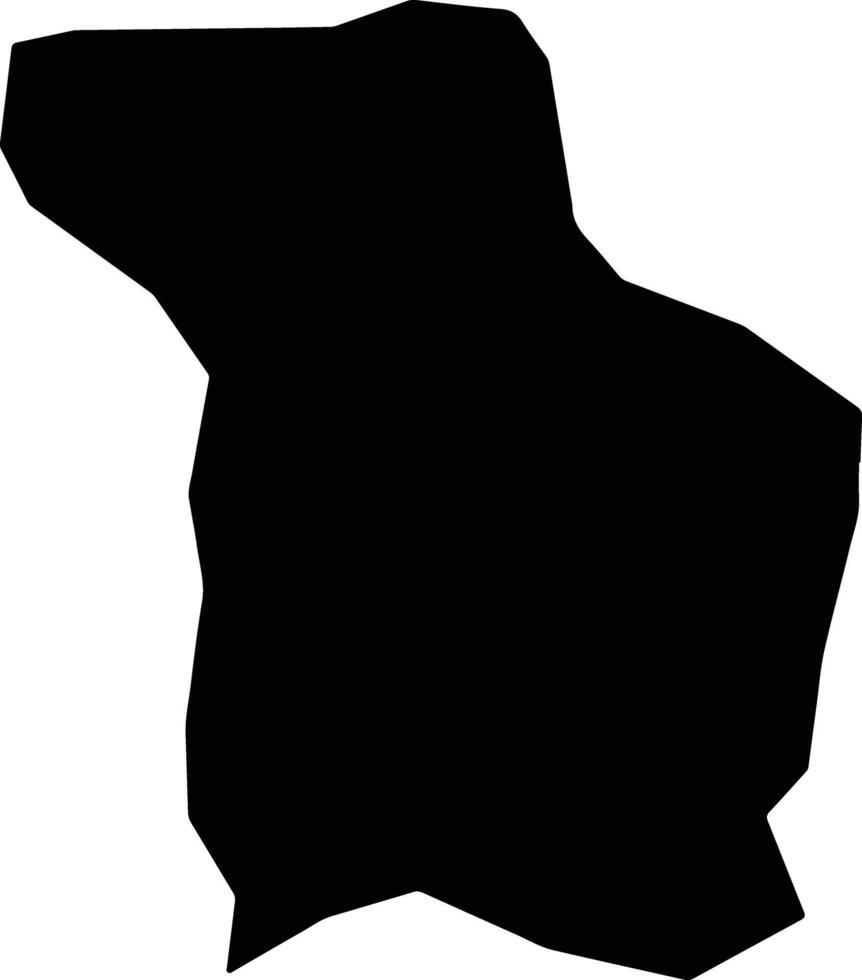 Nizao Dominican Republic silhouette map vector