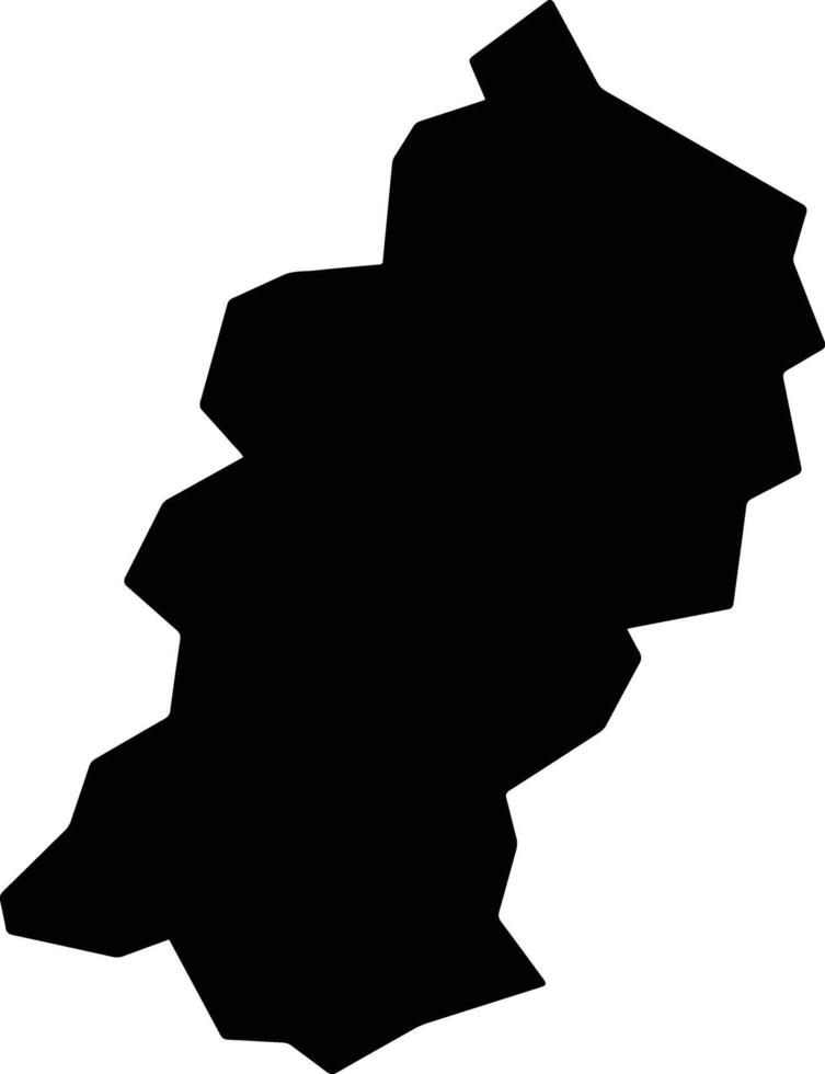 Niyodogawa Japan silhouette map vector