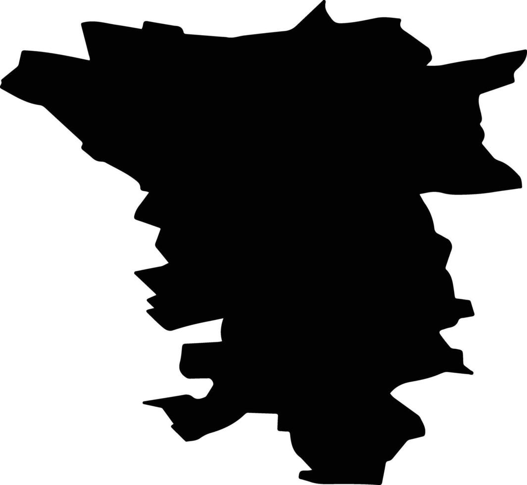 Nizhnedevitsky District Russia silhouette map vector