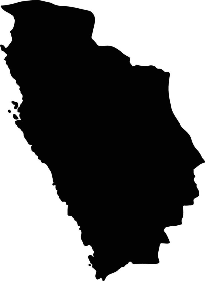 Nkasi Tanzania silhouette map vector