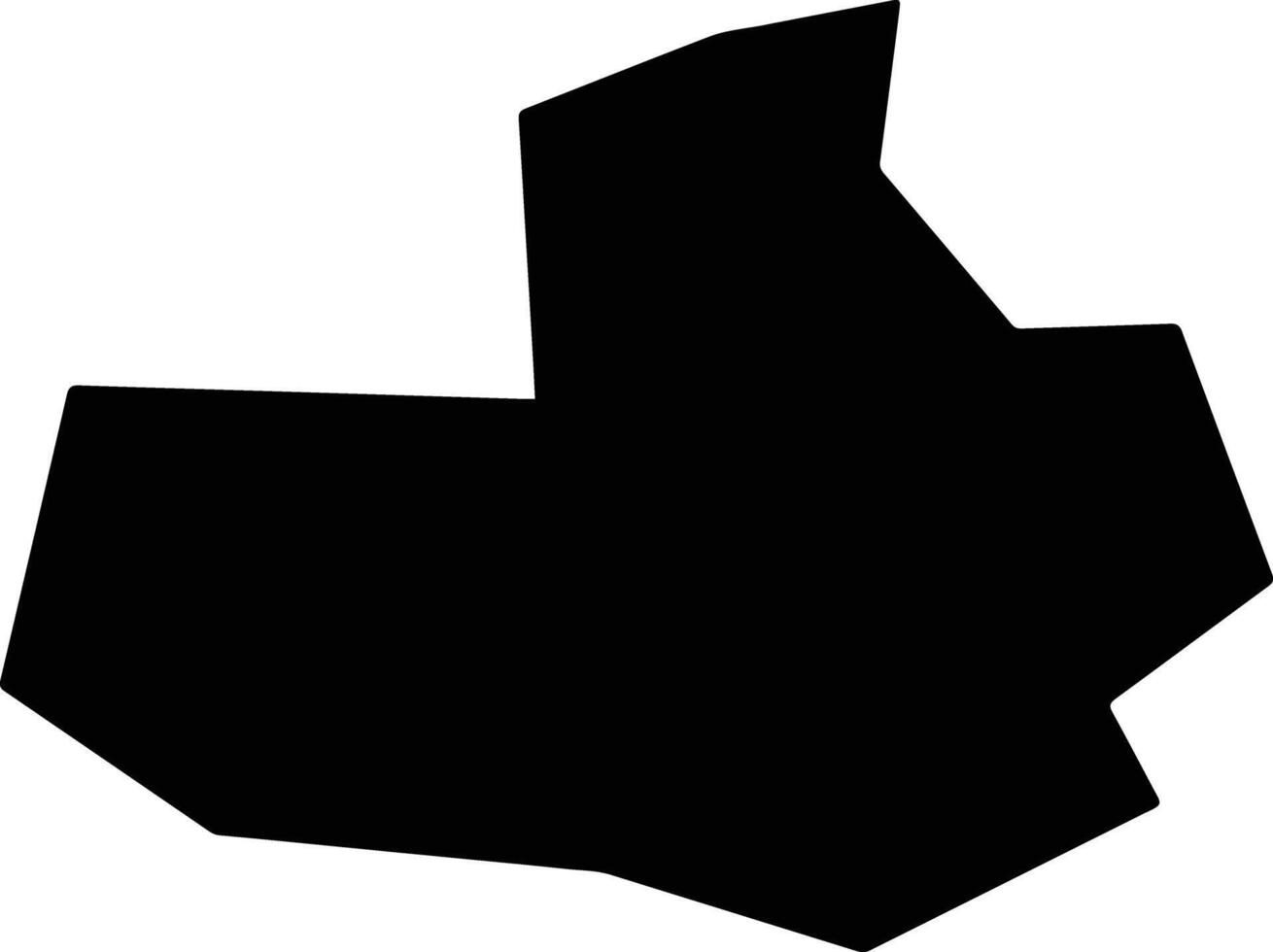 Nnewi South Nigeria silhouette map vector