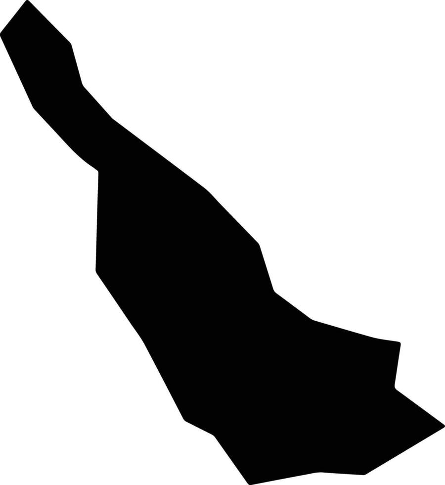 Noda Japan silhouette map vector