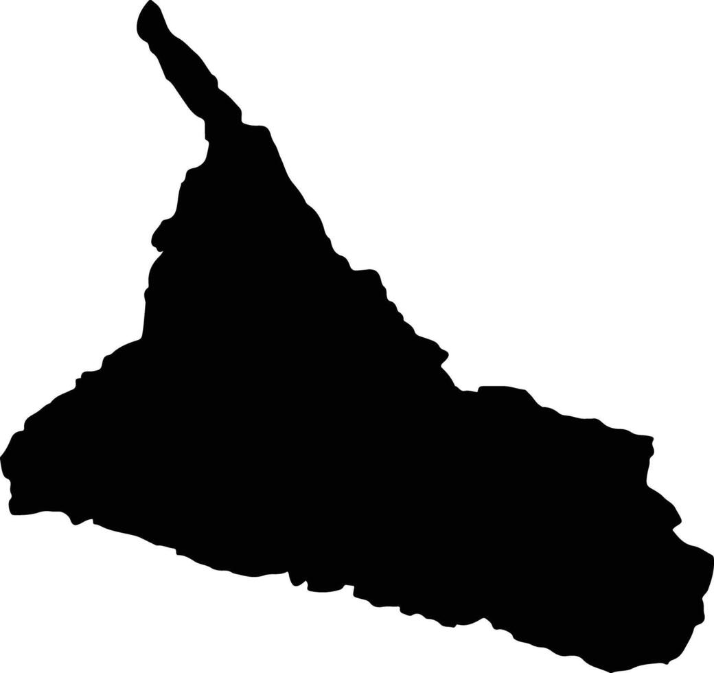 Noen Kham Thailand silhouette map vector