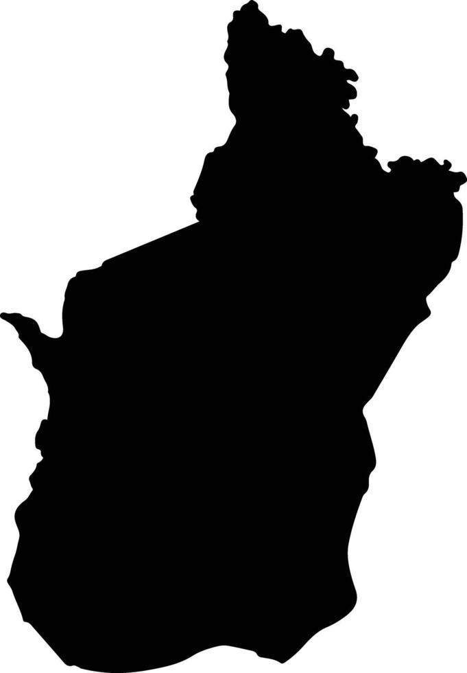 Noen Sa Nga Thailand silhouette map vector