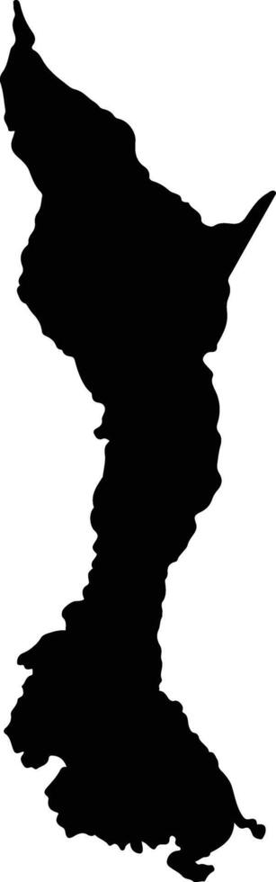 Nole Duima Panama silhouette map vector