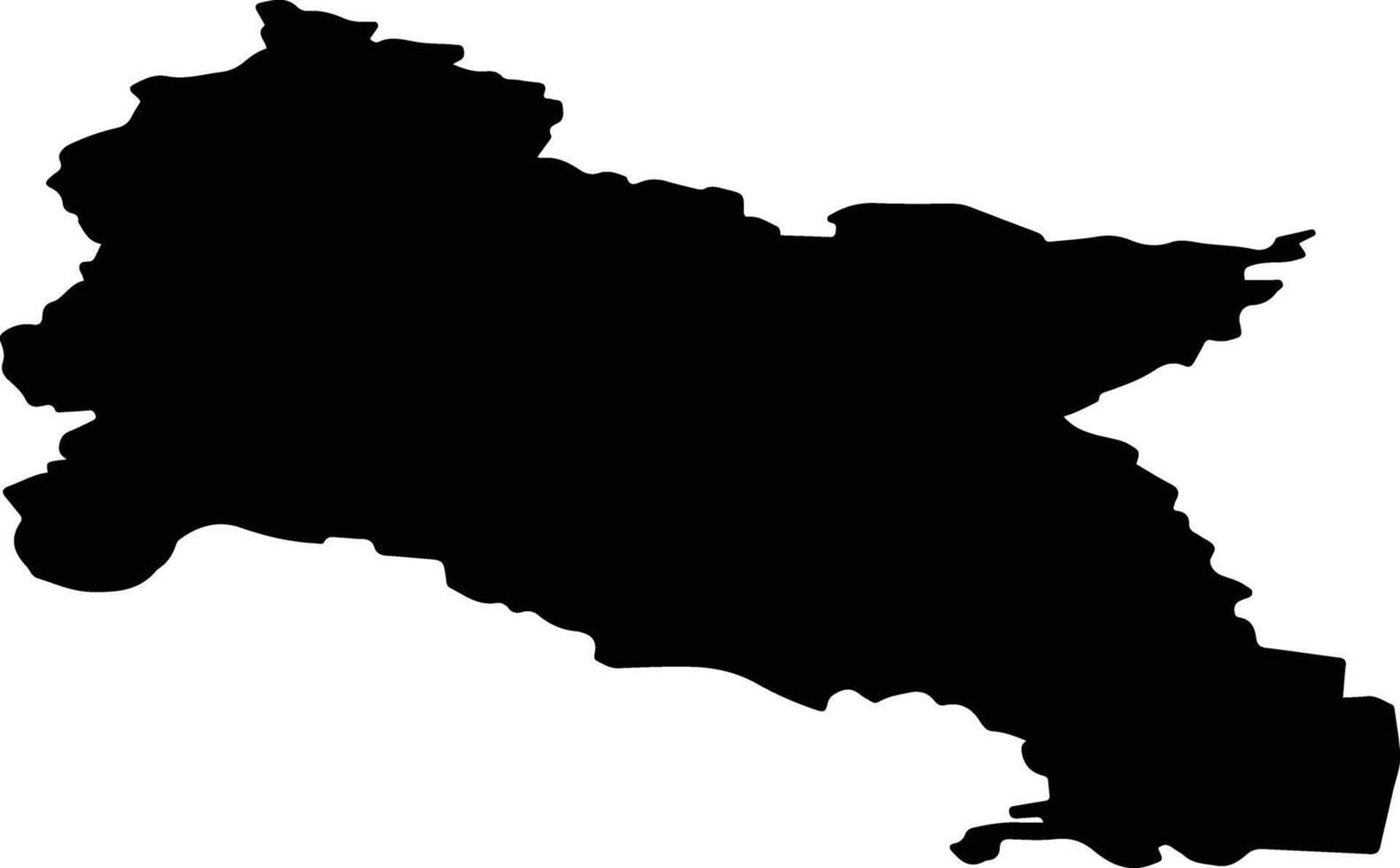 Nolinsky District Russia silhouette map vector