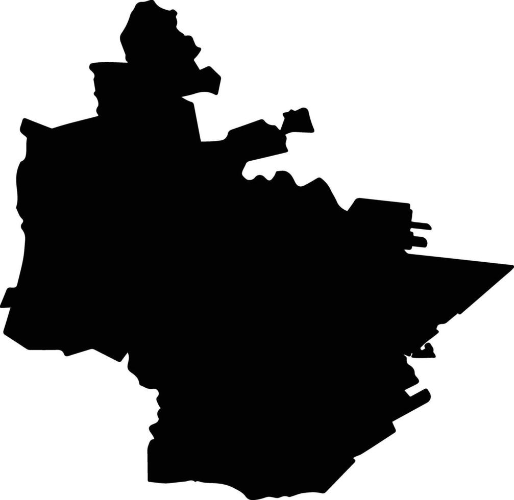Nombre de Dios Mexico silhouette map vector