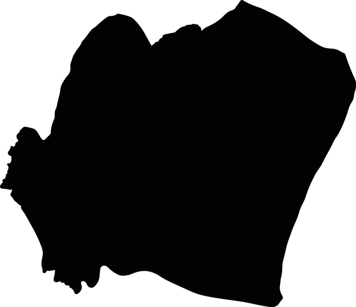 Non Sang Thailand silhouette map vector