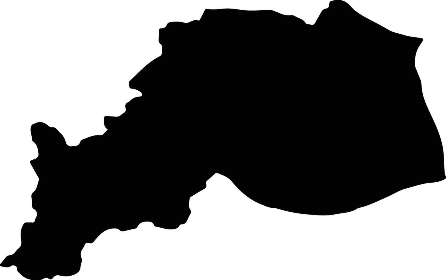 Noney India silhouette map vector