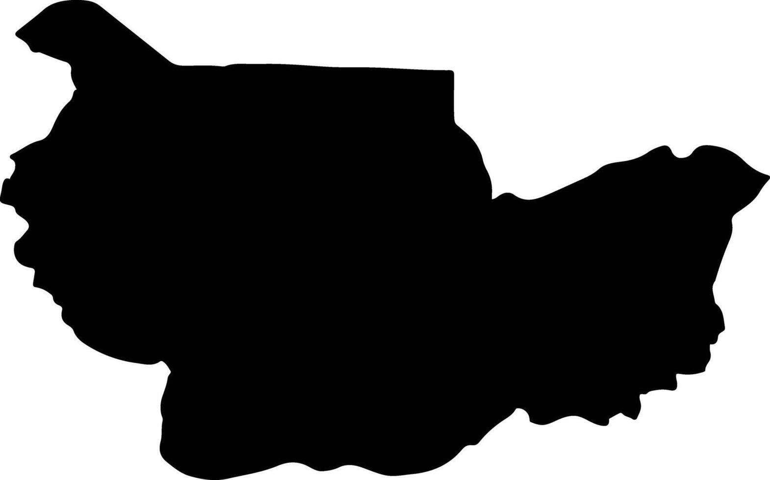 Nong Hong Thailand silhouette map vector