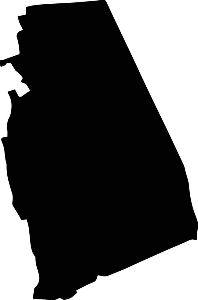 Nong Khaem Thailand silhouette map vector