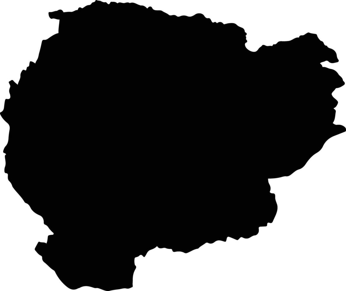 Nong Mamong Thailand silhouette map vector