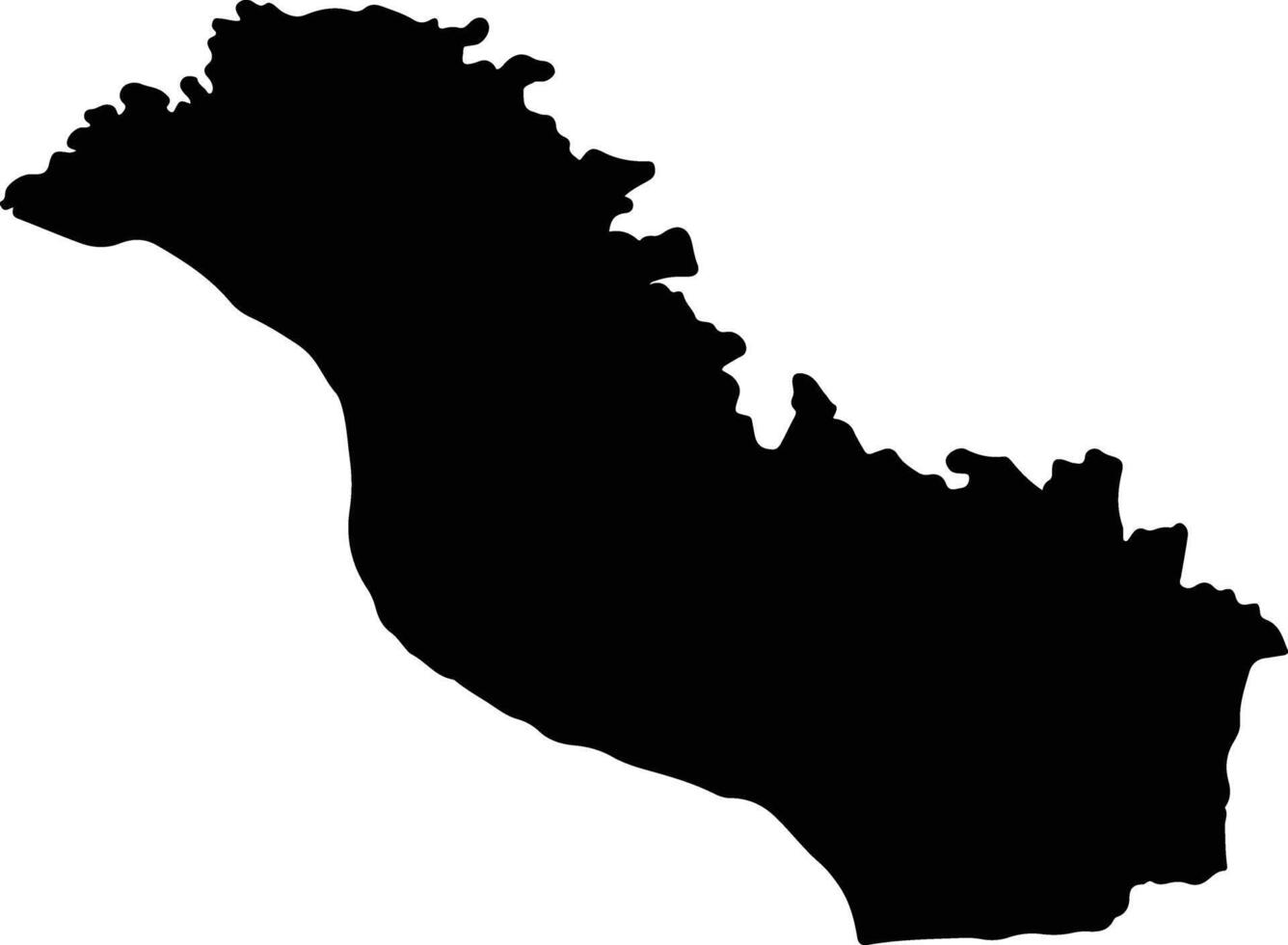 Nong Na Kham Thailand silhouette map vector