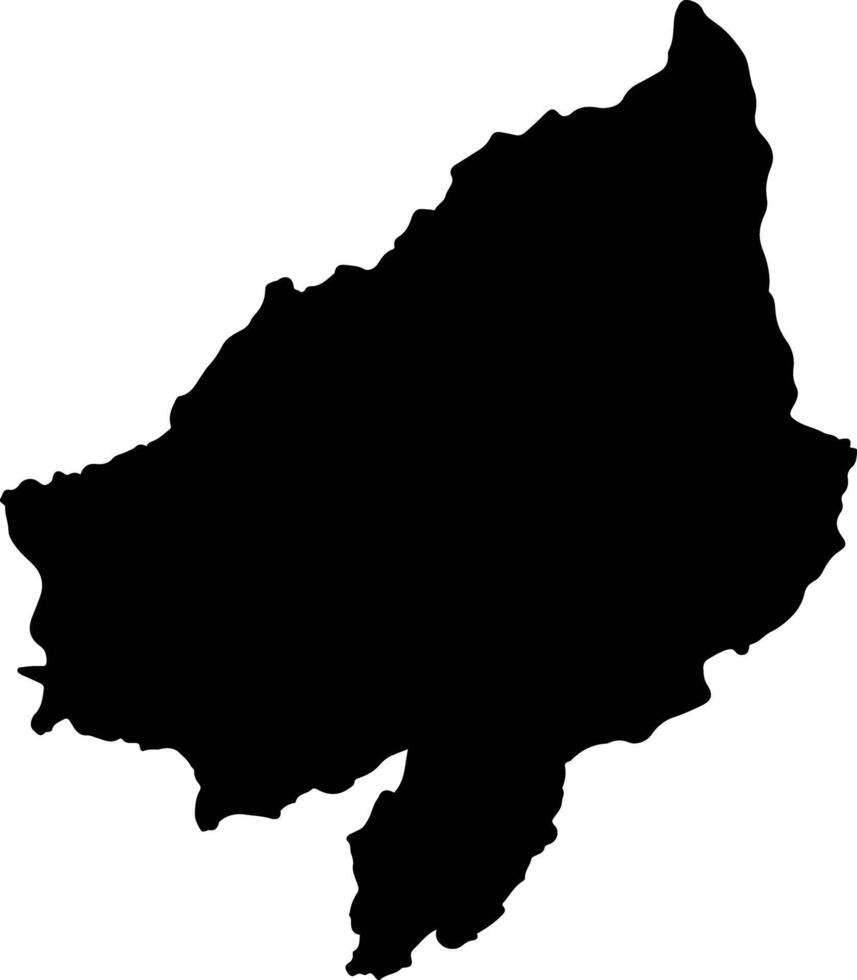 Nong Phok Thailand silhouette map vector