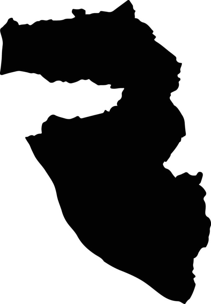 Nong Wua So Thailand silhouette map vector