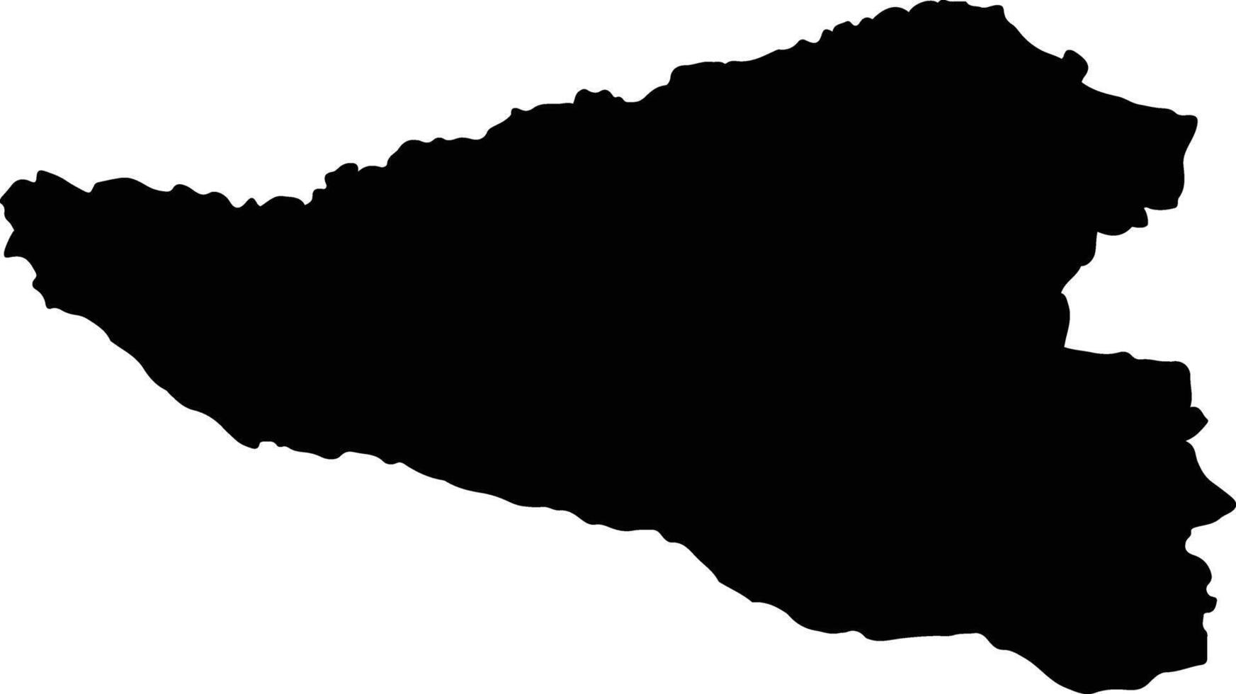 Nong Ya Sai Thailand silhouette map vector