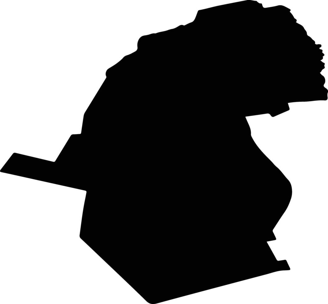 Noordenveld Netherlands silhouette map vector