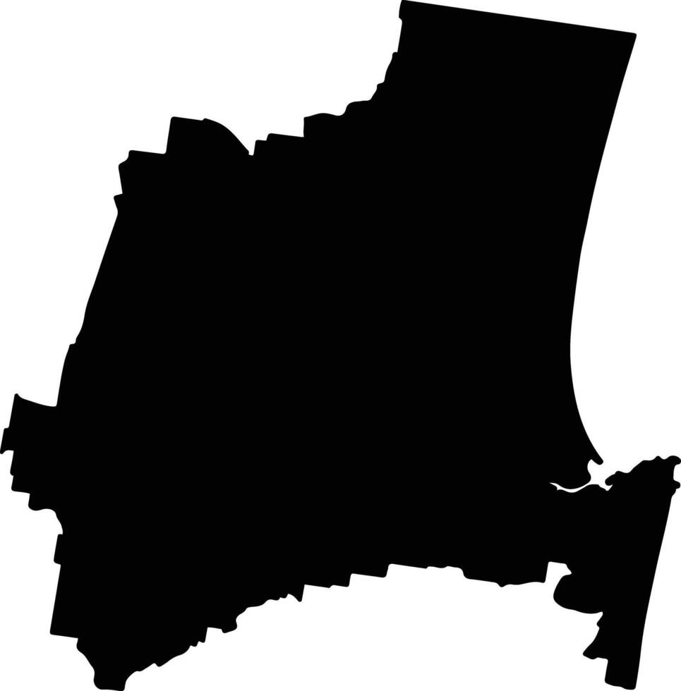Noosa Australia silhouette map vector