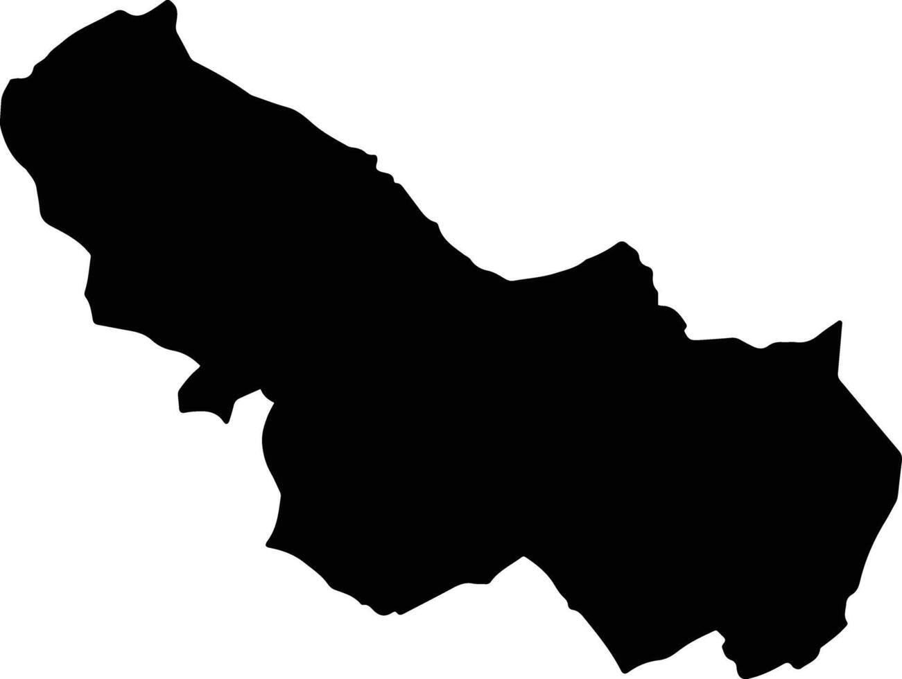 Nor Carangas Bolivia silhouette map vector