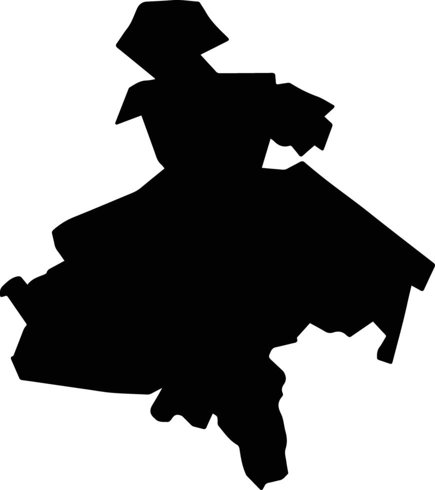 Nopalucan Mexico silhouette map vector