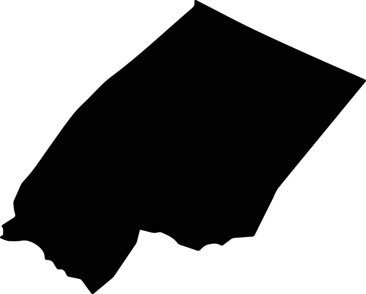 Nord Kanem Chad silhouette map vector