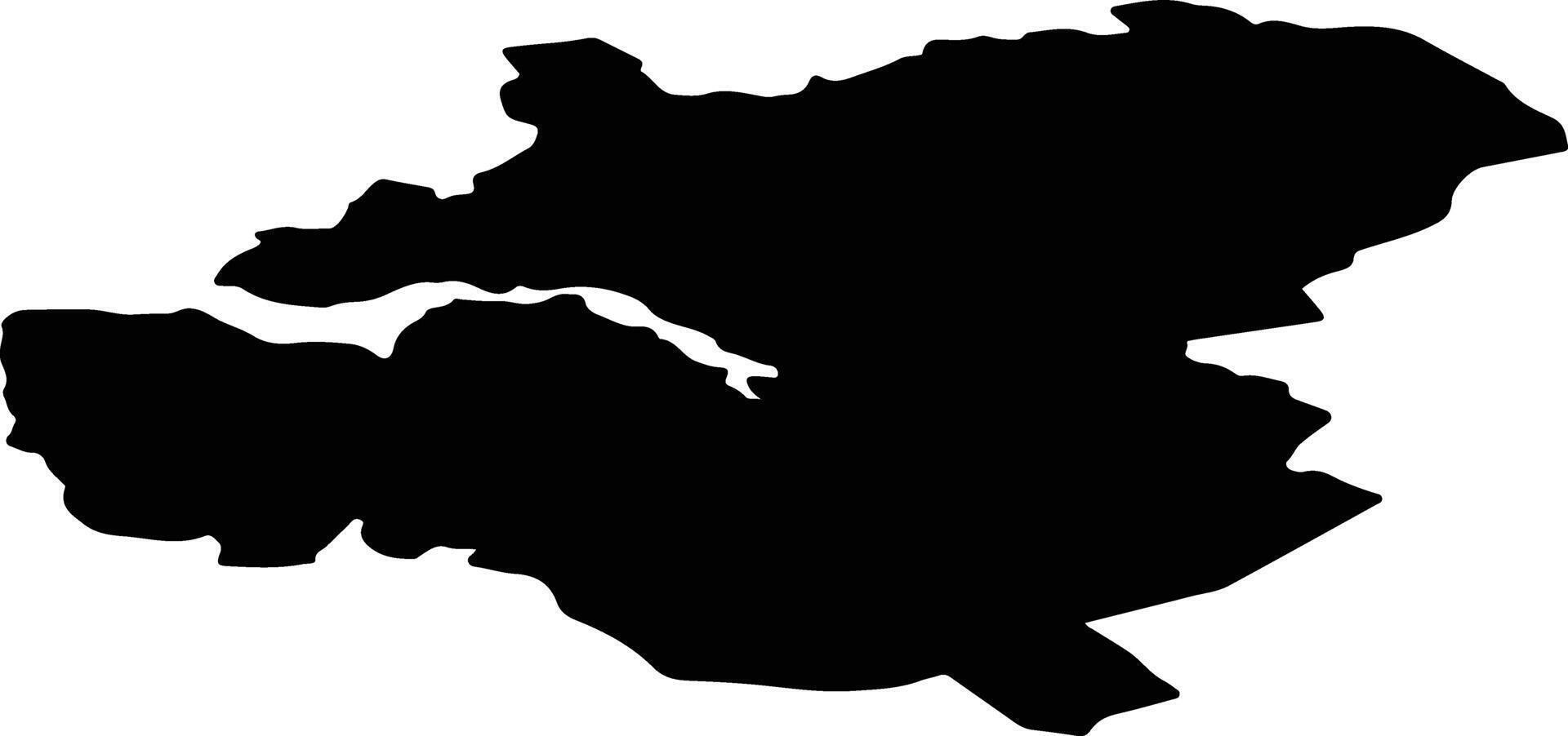Norddal nor Norway silhouette map vector