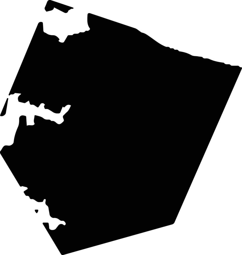 Norfolk United States silhouette map vector