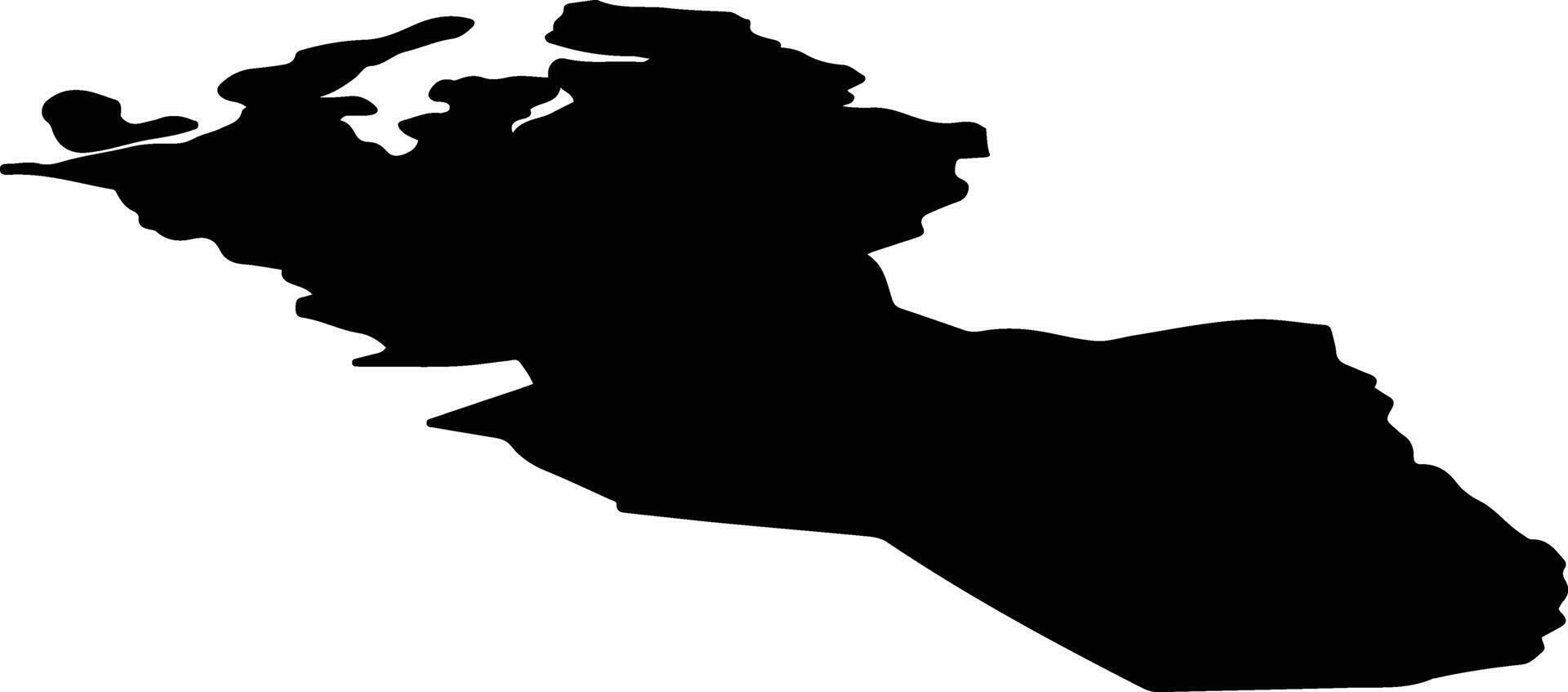 Nordreisa nor Norway silhouette map vector