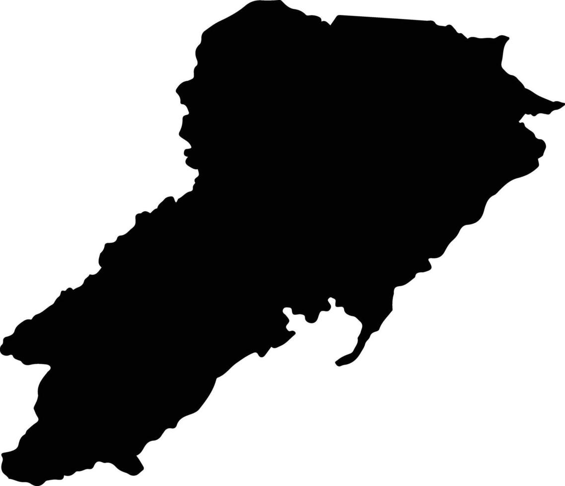 Norosi Colombia silhouette map vector
