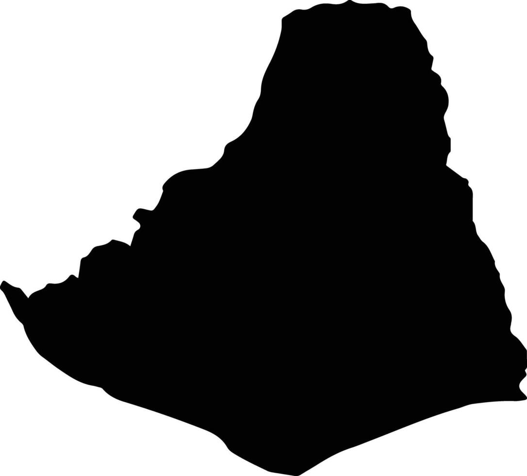 North Ambrym Vanuatu silhouette map vector