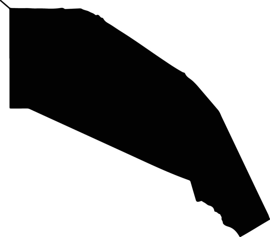 North Horr Kenya silhouette map vector