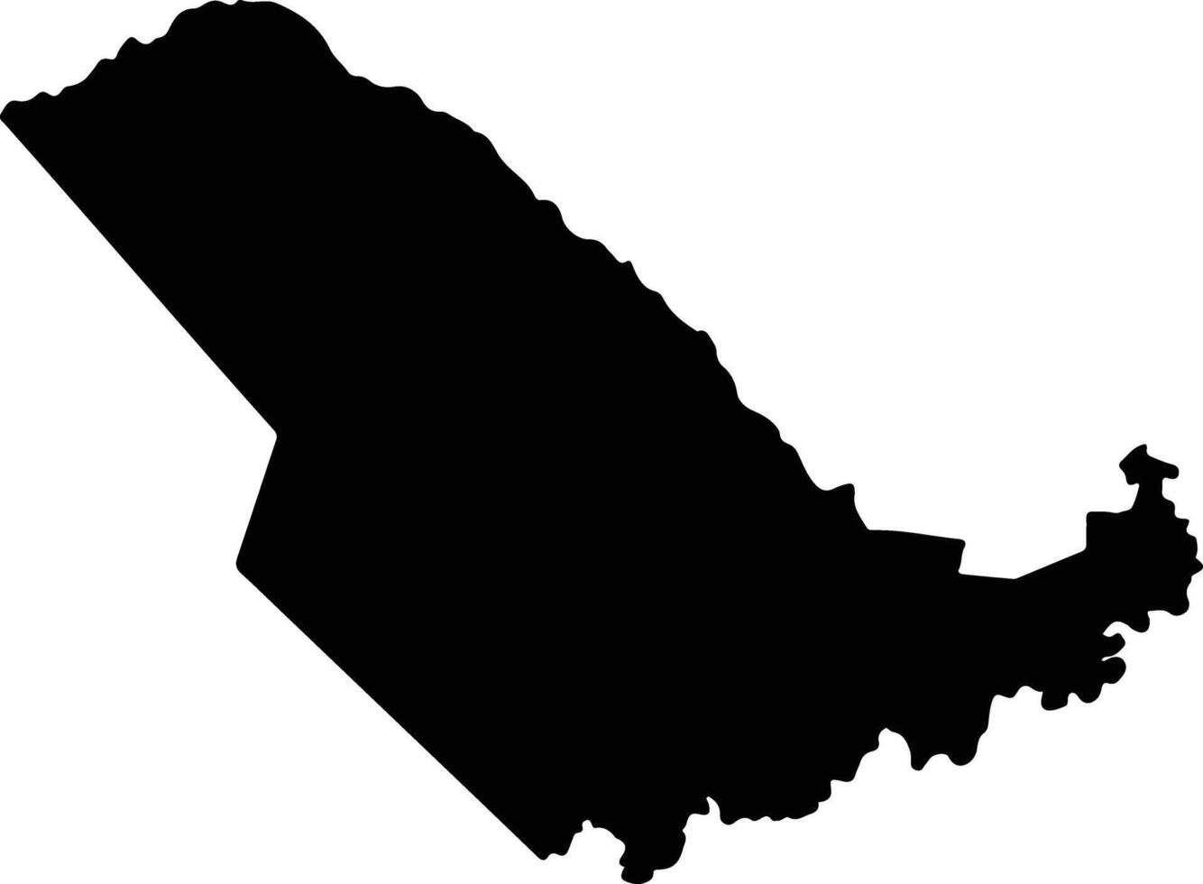 North West Guadalcanl Solomon Islands silhouette map vector