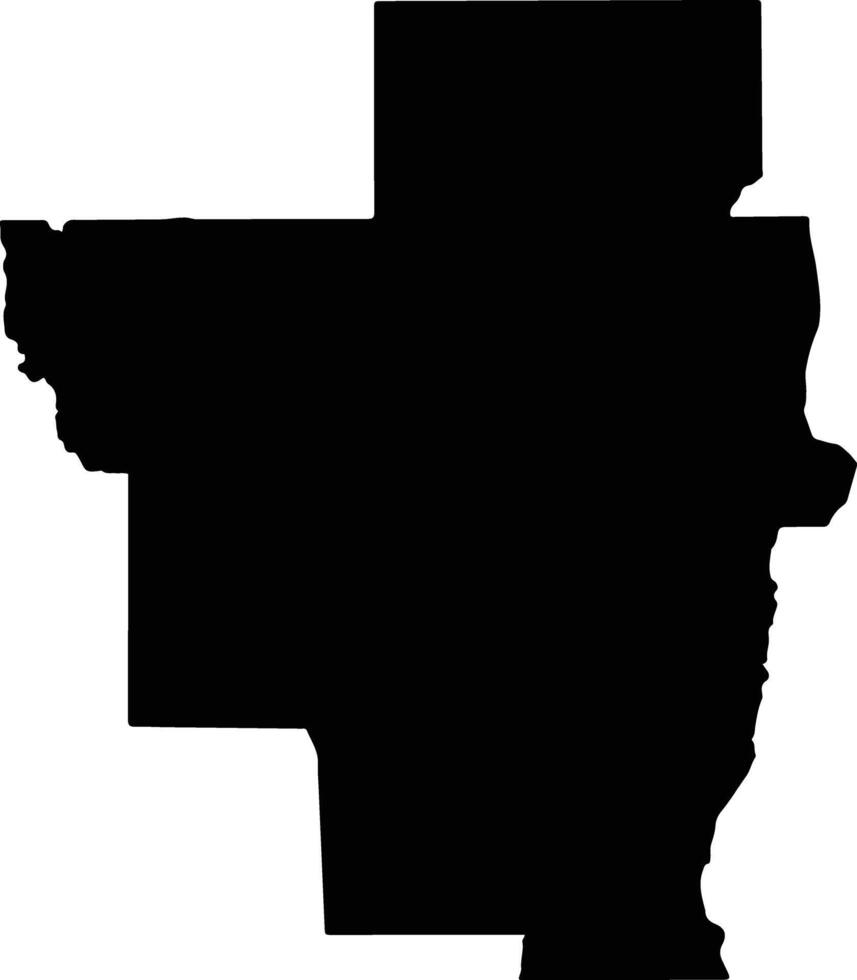 Northern Areas Australia silhouette map vector