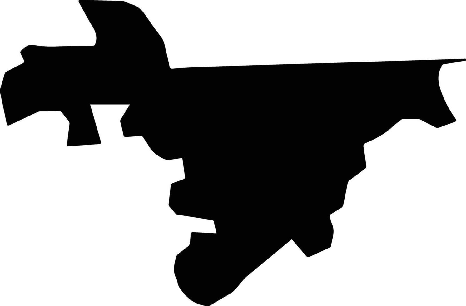 Norwood Jamaica silhouette map vector
