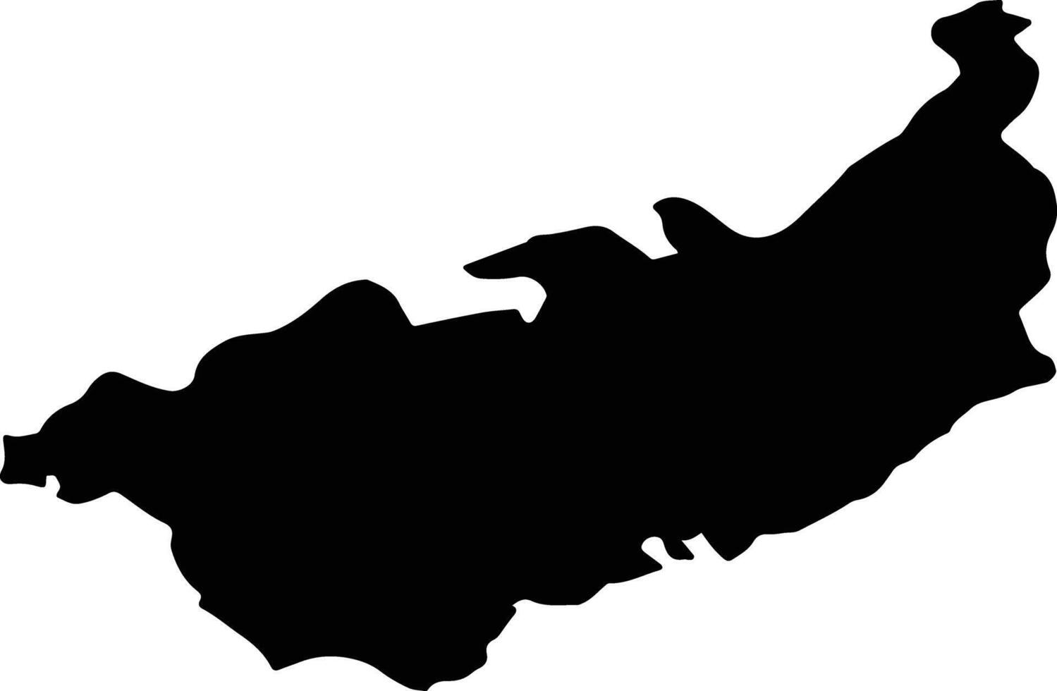 NOSLAC Romania silhouette map vector