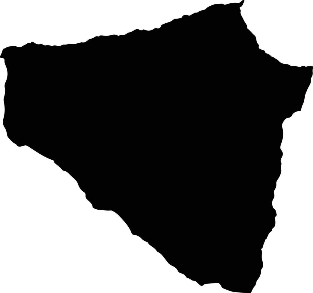 Nossa Senhora Da Conceicao Cabo Verde silhouette map vector