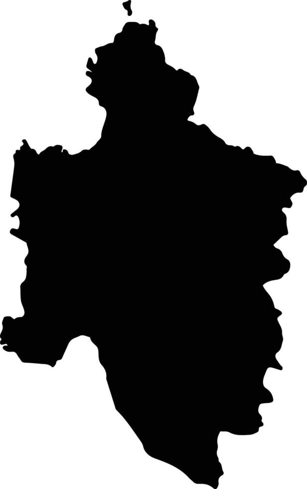 Nossa Senhora Do Monte Cabo Verde silhouette map vector