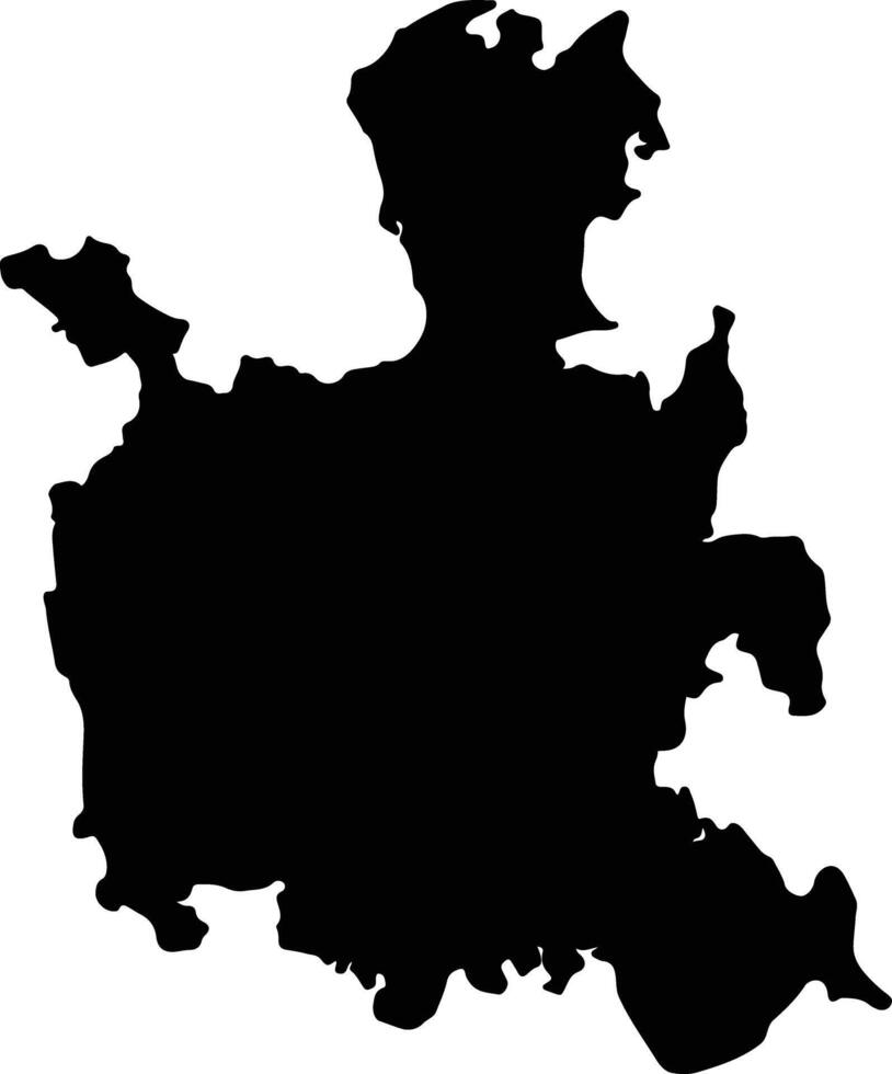 Nosy Be Madagascar silhouette map vector