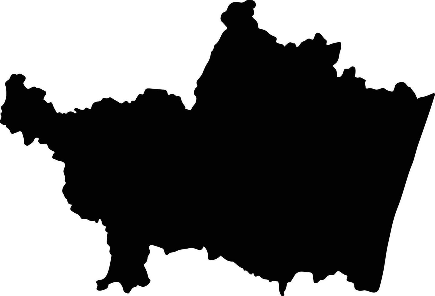 Nosy Varika Madagascar silhouette map vector
