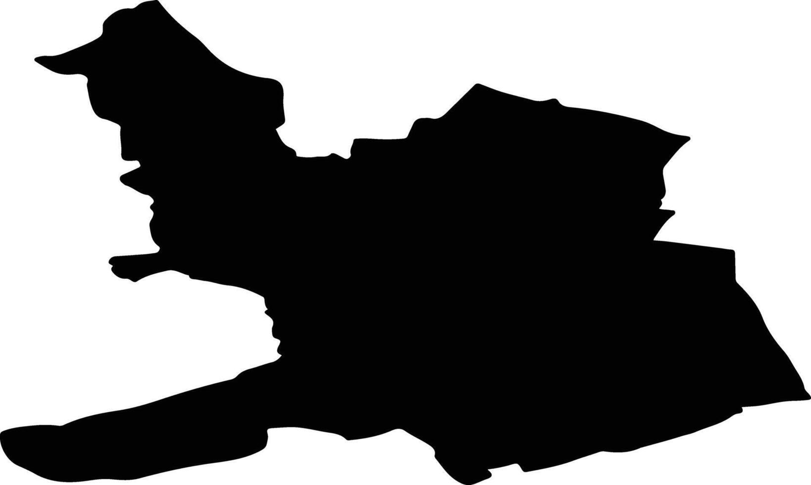 Notodden nor Norway silhouette map vector