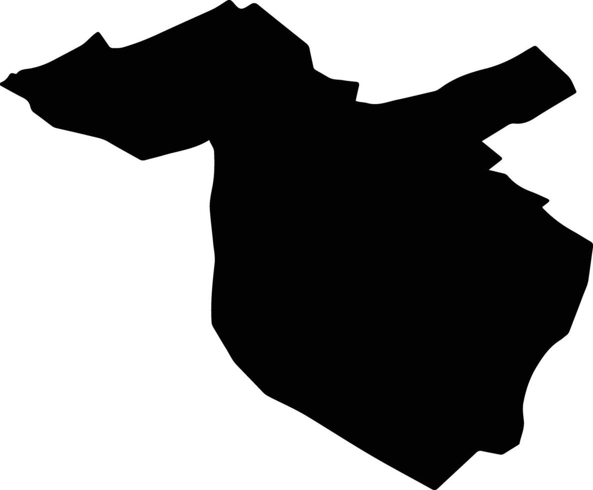 Nouaceur Province Morocco silhouette map vector