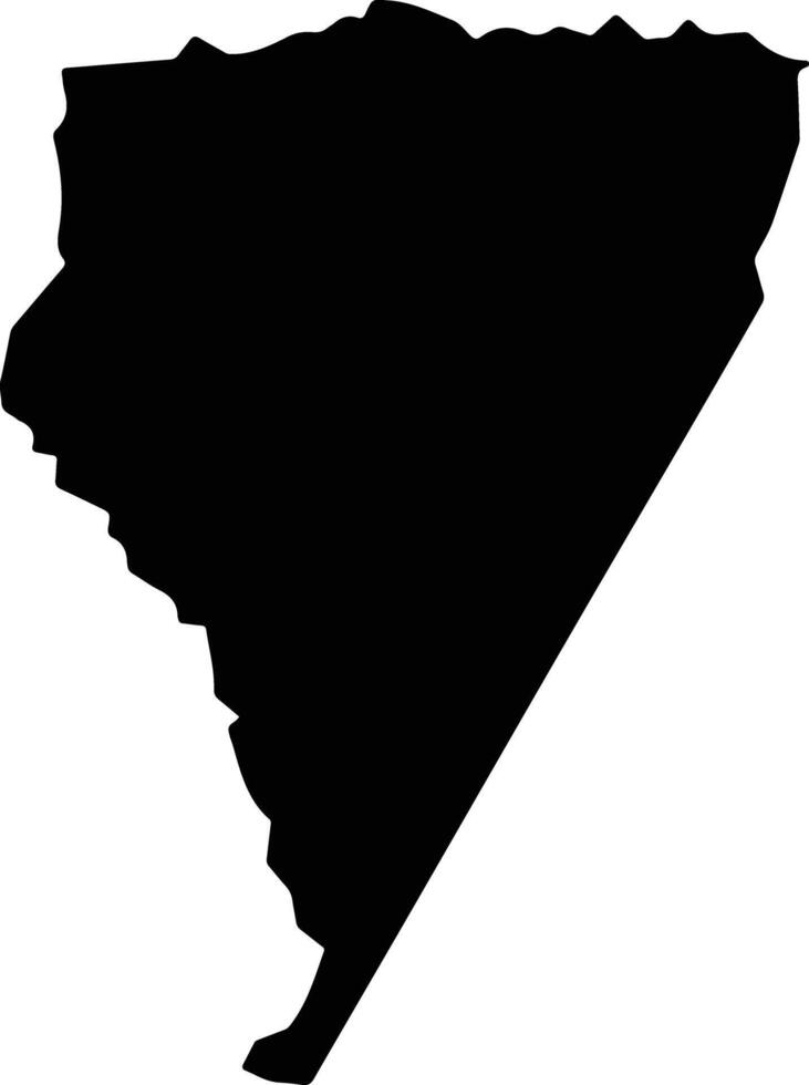 Nova Andradina Brazil silhouette map vector