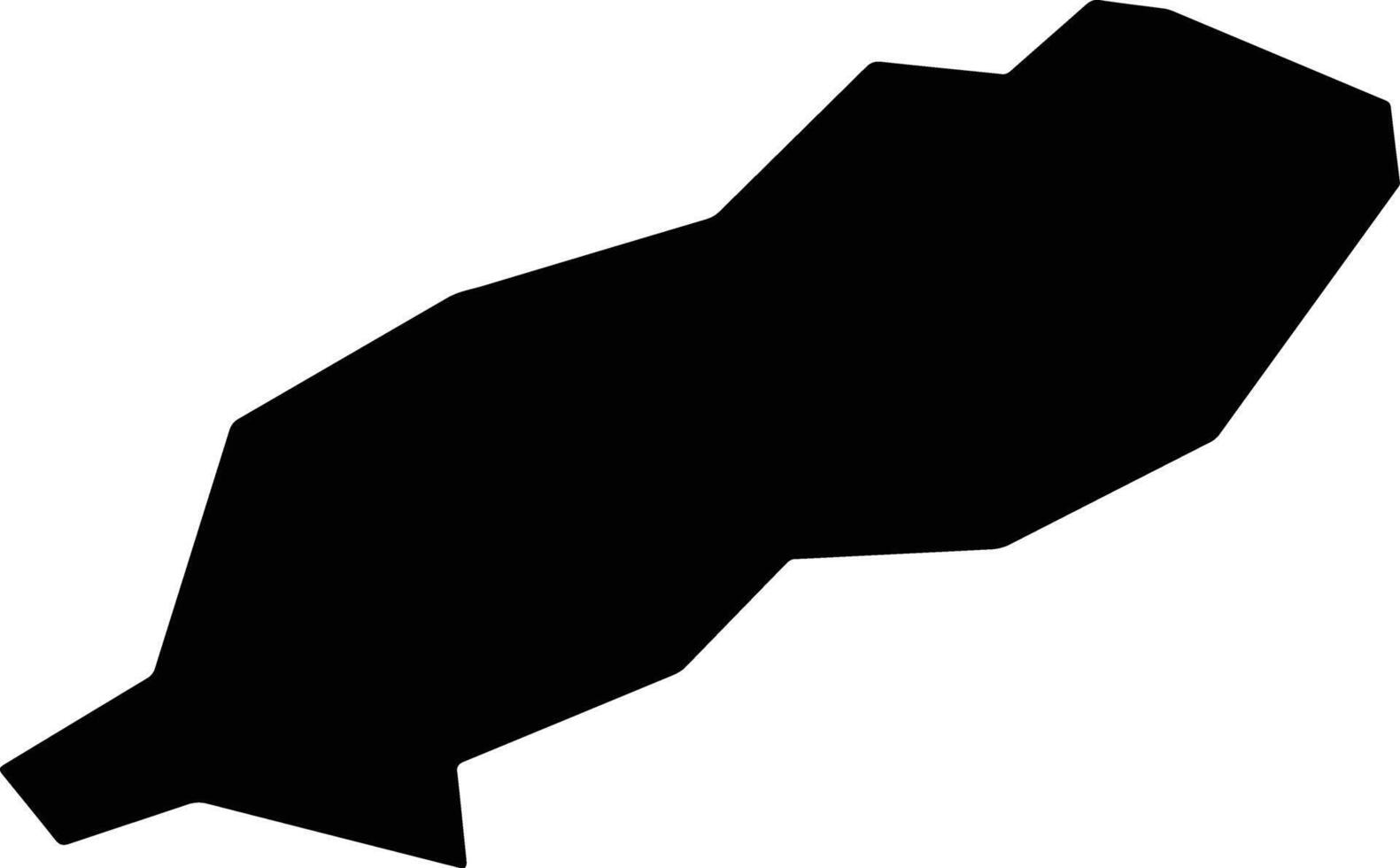 Nova Europa Brazil silhouette map vector