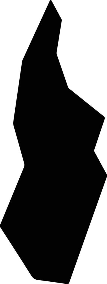 Nova Porteirinha Brazil silhouette map vector