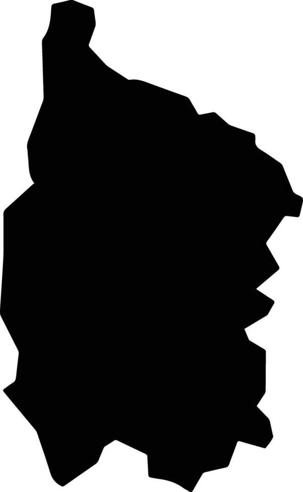 Nova Roma Brazil silhouette map vector