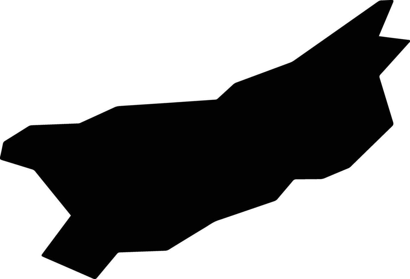 Nova Trento Brazil silhouette map vector