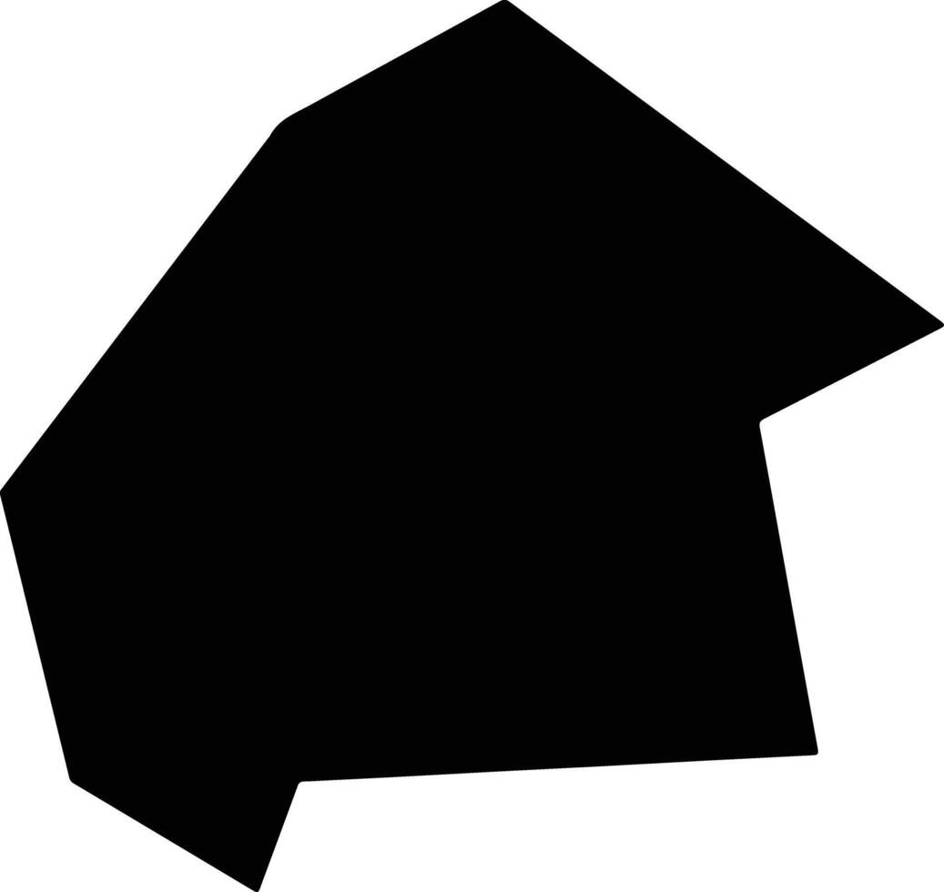 Nova Vodolaha Ukraine silhouette map vector