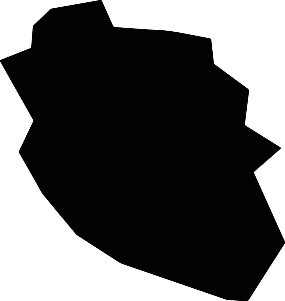Nova Zagora Bulgaria silhouette map vector